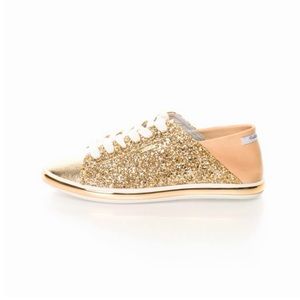 Replay gold glitter metallic trainers sneakers